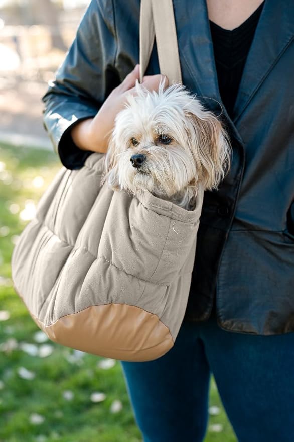 Plush Dog Purse Carrier for Small Dogs, Soft Dog Tote Bag - Image 8