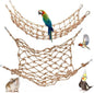 2 Packs Natural Bird Rope Net Parrot Swing Hammock by HOKABLE
