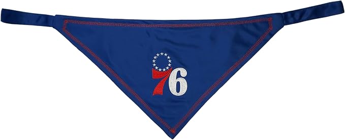 Pets First NBA Philadelphia 76ERS TIE Bandana, Size Large/X-Large. Dog Bandana - Image 2