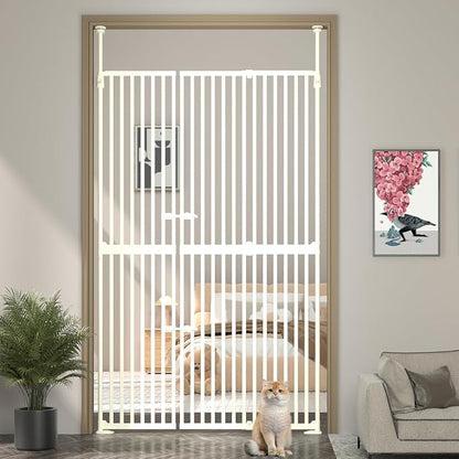 71" Extra Tall Cat Pet Gate, 33.5-47.2 in Wide High Dog Gates by THEYFIRST