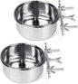 Tfwadmx 2 Pcs Bird Feeding Dish Cups, Parrot Food Bowl Clamp Holder Coop Cup by Tfwadmx
