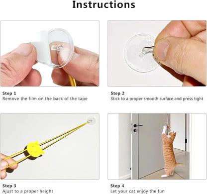 4 Bird Cat Wand Toy Refill for Indoor Cats, Interactive Birds Simulation Set - Image 9