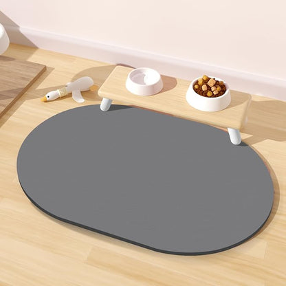 Pet Feeding Mat – 20''x12'' Absorbent Dog Food Mat, Pet Water Mats Protect Floor by METEOROCK