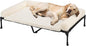 Veehoo Orthopedic Elevated Dog Bed Add Removable Deluxe Rose Plush Bolster by Veehoo