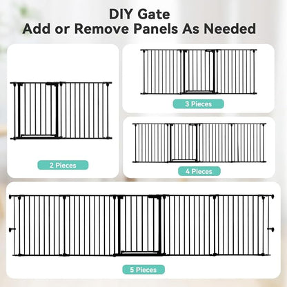 COMOMY 127.8" Extra Wide Baby Gate, Dog Gate - Image 6