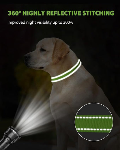 Joytale Large Dog Collar, Reflective and Adjustable Nylon Pet Collar - Image 5