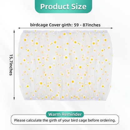 Bird Cage Seed Catcher, Seed Catcher Guard Net Cover, Parrot Nylon Mesh Net - Image 7