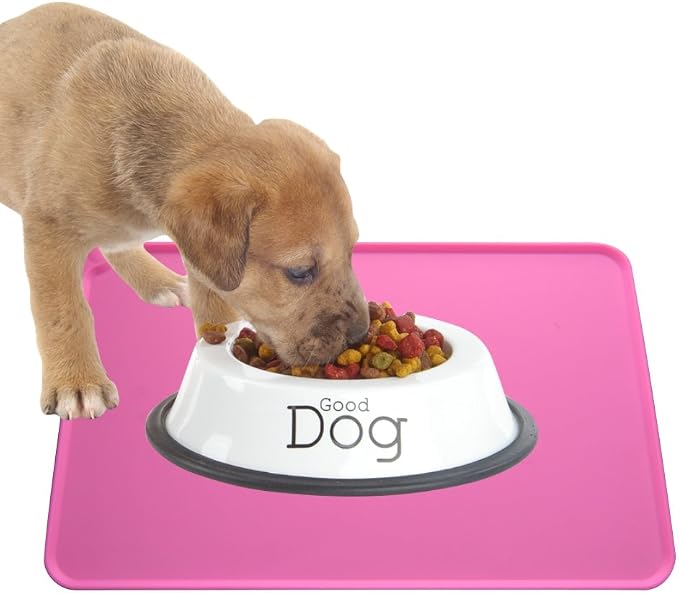 Silicone Cat & Dog Bowl Mat, Non-Slip Pet Feeding Mat - Image 2