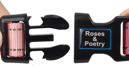 Roses&Poetry Medium Dog Collar, Reflective, Adjustable, Durable Polyester - Image 5