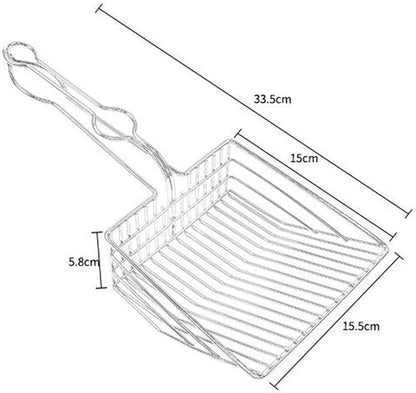Cat Litter Scoop, Durable Metal Pet Kitty Kitten Sifter Heavy Duty - Image 8