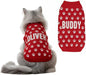 Custom Pet Knit Sweater with Name Personalized Dog Cat Outfit Paw Pattern by GrewearFashion