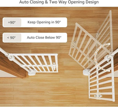 unipaws 86" High Extra Tall Cat Gate, Auto Closing and No Drilling Safety Gate - Image 4