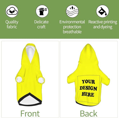 Personalized Chihuahua Dog Hoodie, Custom Pet Warm Sweatshirt Costume - Image 4