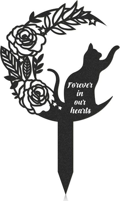 Pet Grave Markers Cat, Metal Memorial Plaques by RNGMSI