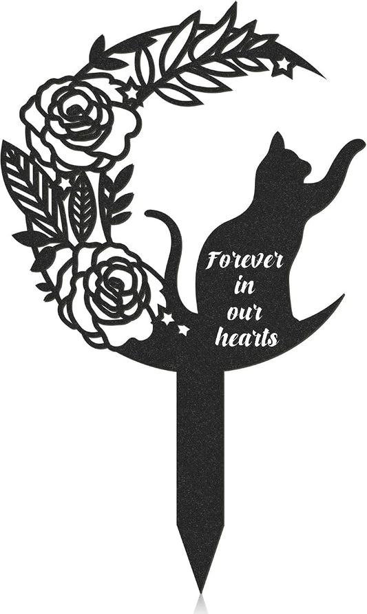 Pet Grave Markers Cat, Metal Memorial Plaques by RNGMSI