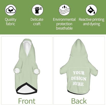 Personalized Chihuahua Dog Hoodie, Custom Pet Warm Sweatshirt Costume - Image 4