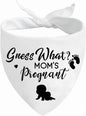 Pregnancy Announcement Dog Bandanas, Guess What? My Mom is Pregnant Reveal Scarf by Lcekterur