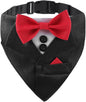 Tuxedo Dog Collar for Wedding Engagement and Birthday, Adjustable Formal Dog by DOGTACT