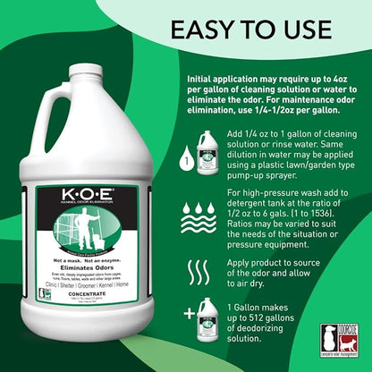 Thornell KOE Kennel Odor Eliminator Concentrate, Odor Eliminator - Image 2
