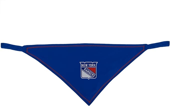 Pets First NHL New York Rangers TIE Bandana, Size Large/X-Large. Dog Bandana - Image 4