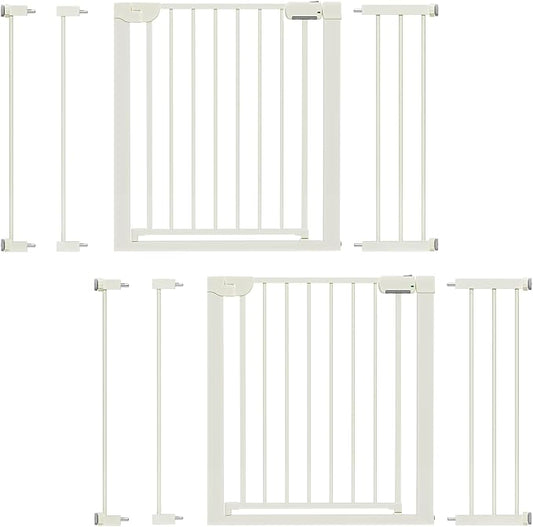 29.5-46" Magnetic Baby Gate for Stairs, Baby Safety Essentials, Auto Close Gate by Mutak