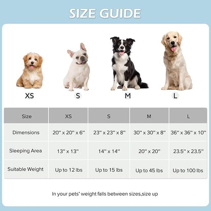 JOEJOY Donut Dog Bed Medium Size Dog, Cute Round Calming Pet Bed - Image 5