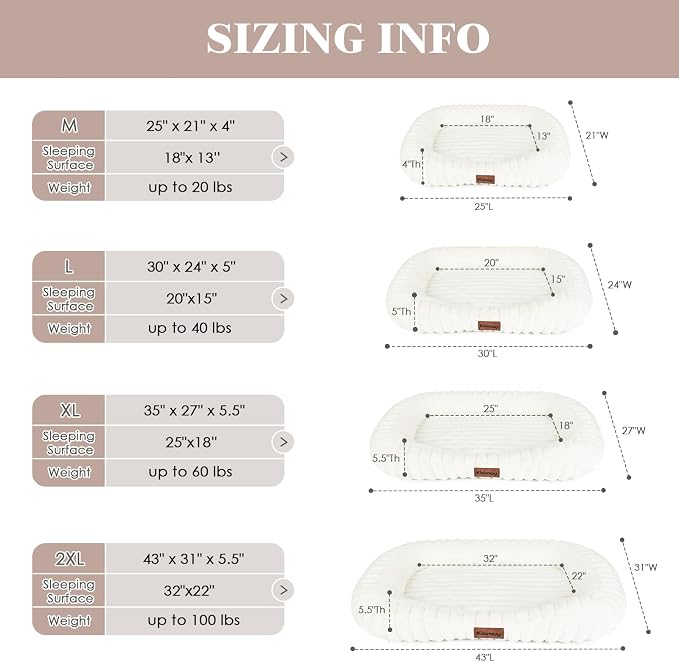 Washable Dog Bed for Medium Dogs – Soft Plush Calming Puppy Bed - Image 5