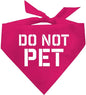 Do Not Pet Triangle Dog Bandana by TeesTails