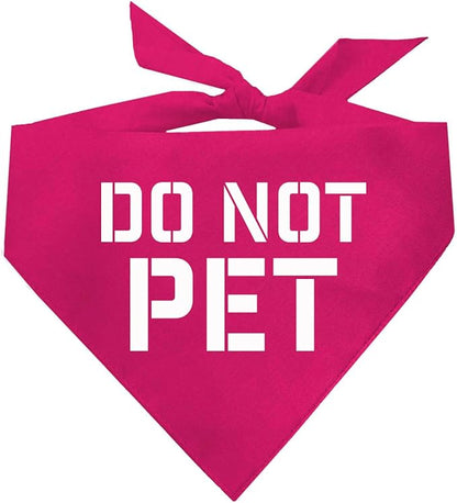 Do Not Pet Dog Bandana by TeesTails