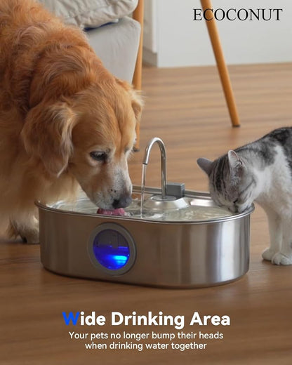 3.4Gal Dog Water Fountain for Large Dogs, 13L Stainless Steel Large Pet Fountain - Image 5