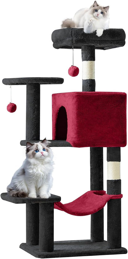 Sweetcrispy 44 inch Cat Tree Tower, Small Cat Climbing Tower by Sweetcrispy