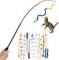 Cat Wand Toy, Long Interactive Wand Toys by PATTEPOINT