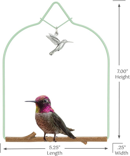 Pop's Birding Hummingbird Swing, USA Made Original Charm Humming Bird Swing - Image 5