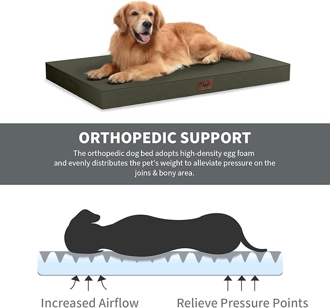 Outdoor Extra Large Dog Bed, Jumbo Waterproof Dog Bed - Image 3
