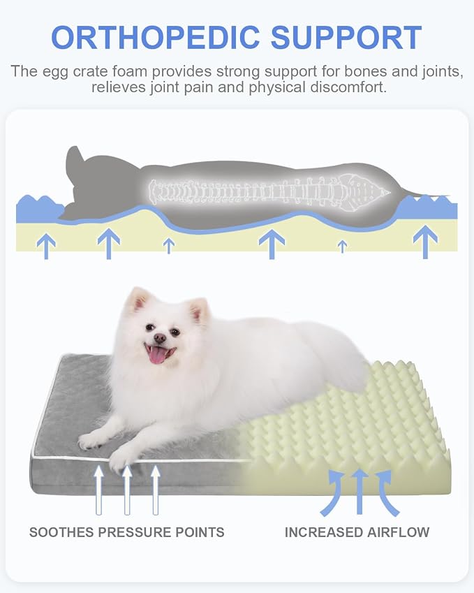 KSIIA Orthopedic Dog Bed for Small Dogs - Image 3