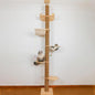 Floor to Ceiling Cat Tree Height Adjustable Cat Tower 5 Tier Hemp Scratching by TQEW