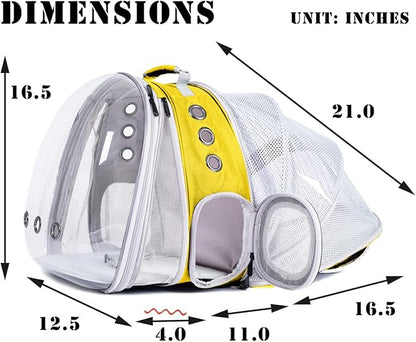 Dual Expandable Cat Backpack Carrier, Fit up to 20 lbs, Expandable Pet Carrier - Image 2