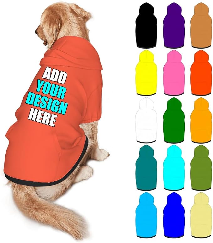 Custom Dog Clothes with Photo Name Logo Personalized Dog Sweaters by Mynvzrk