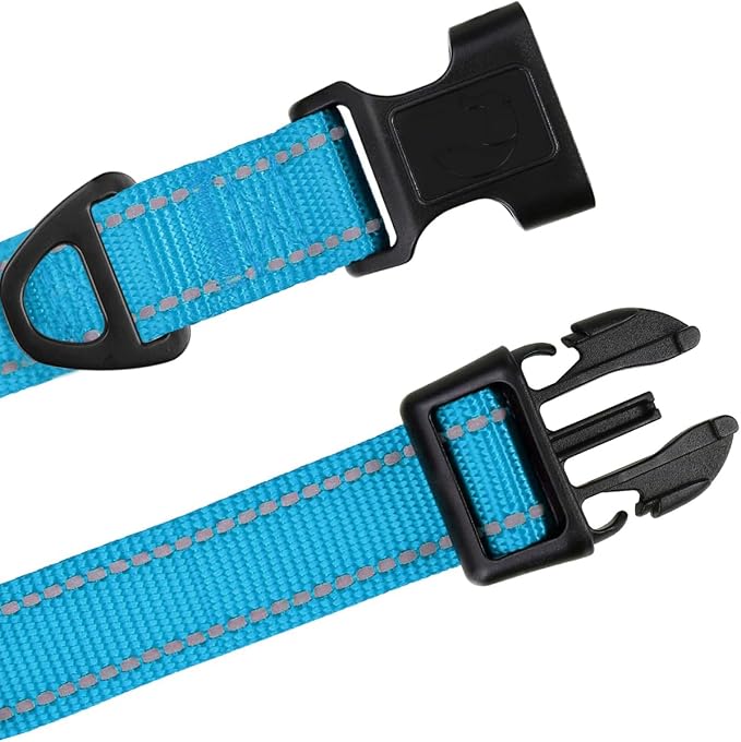 TagME Reflective Nylon Dog Collars, Adjustable Classic Pet Collar - Image 4