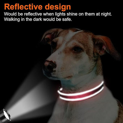 Joytale Reflective Dog Collar, Soft Neoprene Padded, Metal D-Ring, Nylon Pet - Image 5