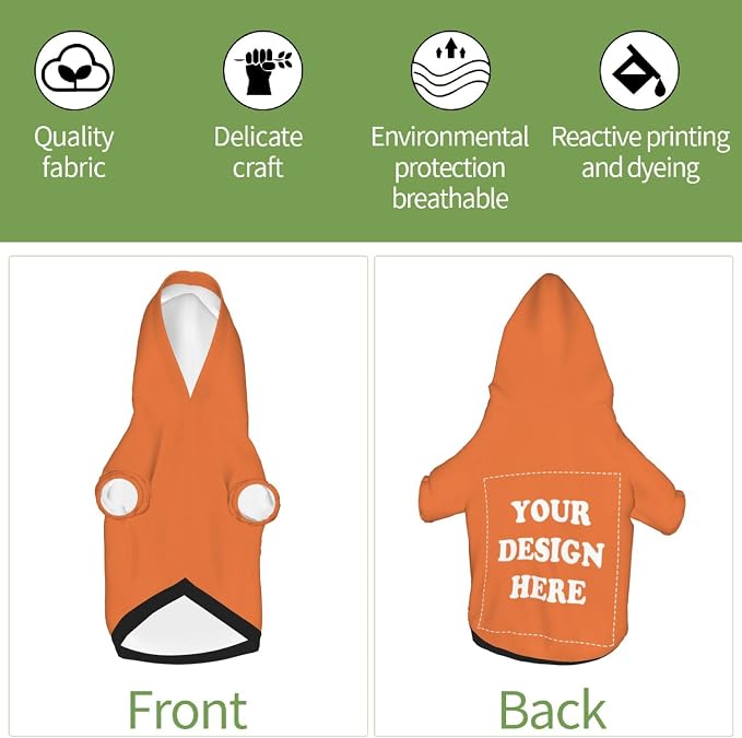 Dog Clothes, Custom Dog Hooded Sweatshirt, Personalized Pet Costume Robe Shirt - Image 4