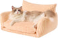 Hollypet Cat Bed Fluffy Plush Mutifuctional Double-Layer Soft Pet Couch by Hollypet