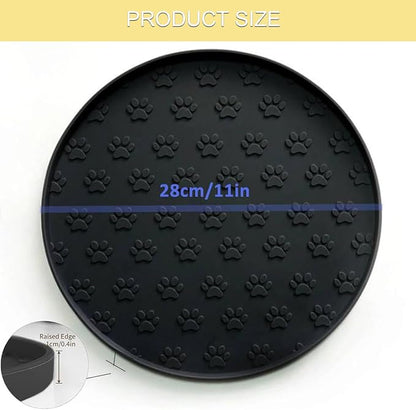Dog Food Mat - Waterproof Cat Bowl Mat, Silicone Pet Food Mat - Image 2