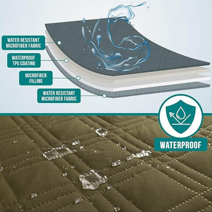 PetAmi Waterproof Couch Cover for Dogs, Waterproof Pet Blanket, Reversible - Image 3