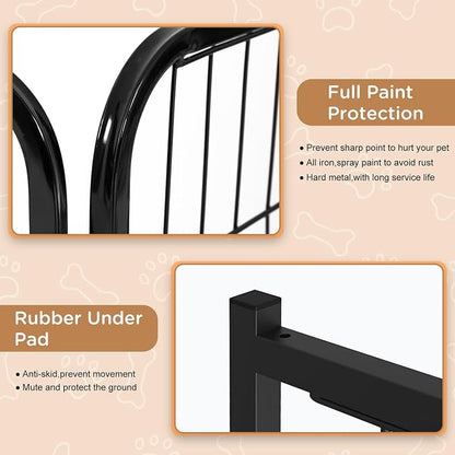 BestPet | Dog Playpen Extender | 40 Inch, 4 Panels | Heavy Duty Metal Pet - Image 3