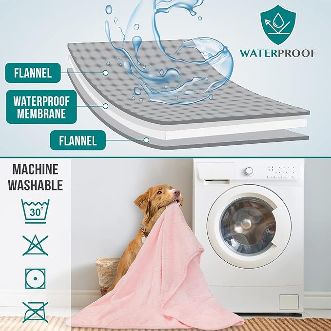PetAmi Waterproof Dog Blanket, Leakproof XL Pet Blanket - Image 4