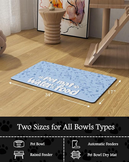 Pet Feeding Mat-Absorbent Dog Mat - Image 7