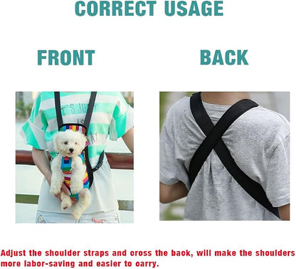 Leconpet Pet Carrier Backpack, Legs Out Adjustable Pet Front Cat Dog Carrier - Image 3