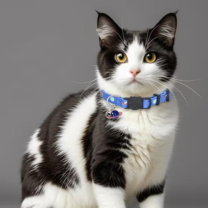 Cat Collar Breakaway, 2 Pack Cotton Cats Collars - Image 7