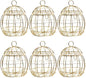 Beaupretty 6pcs Birdcage Shape Tinplate Candy Box Elegant Wedding Favor by Beaupretty